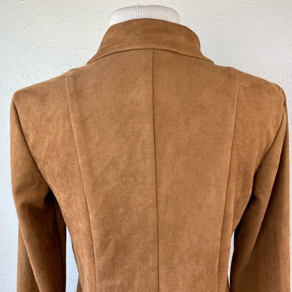Style & Co Full Zip Brown Velour Style Jacket Size M EUC - Picture 7 of 9